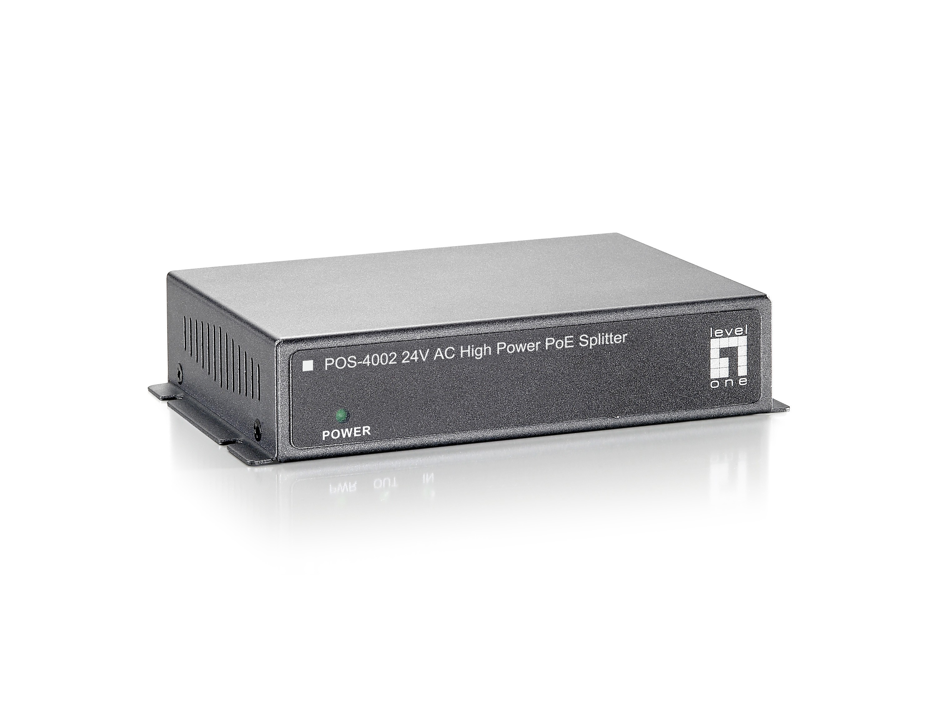 LevelOne Fast Ethernet High Power PoE Splitter, 24V AC Output -
