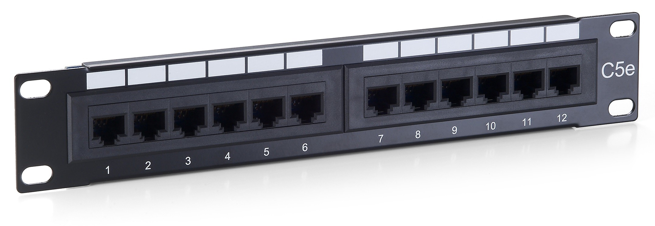 Equip 12-Port Cat.5e Unshielded Patch Panel, Black - Equip 12-Port
