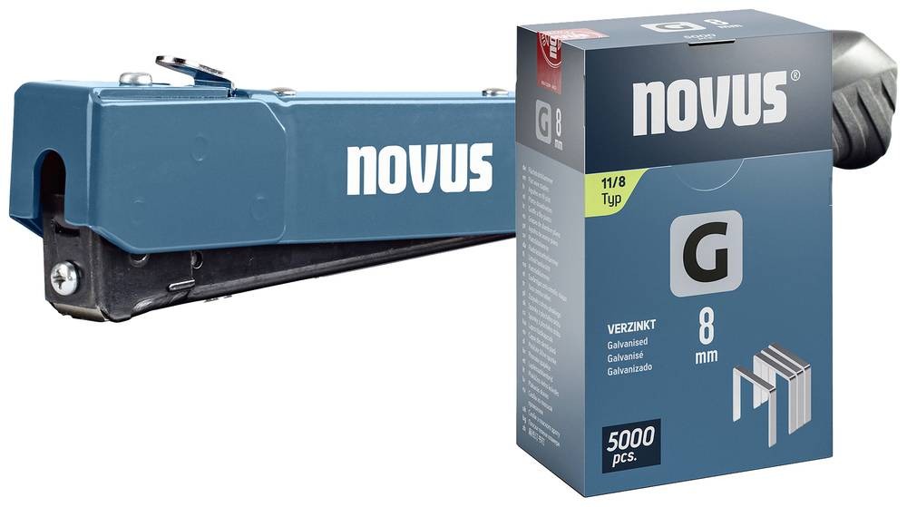 Novus Tools 030-0464 Hammertacker Klammerntyp Typ 11 Klammernlänge 6