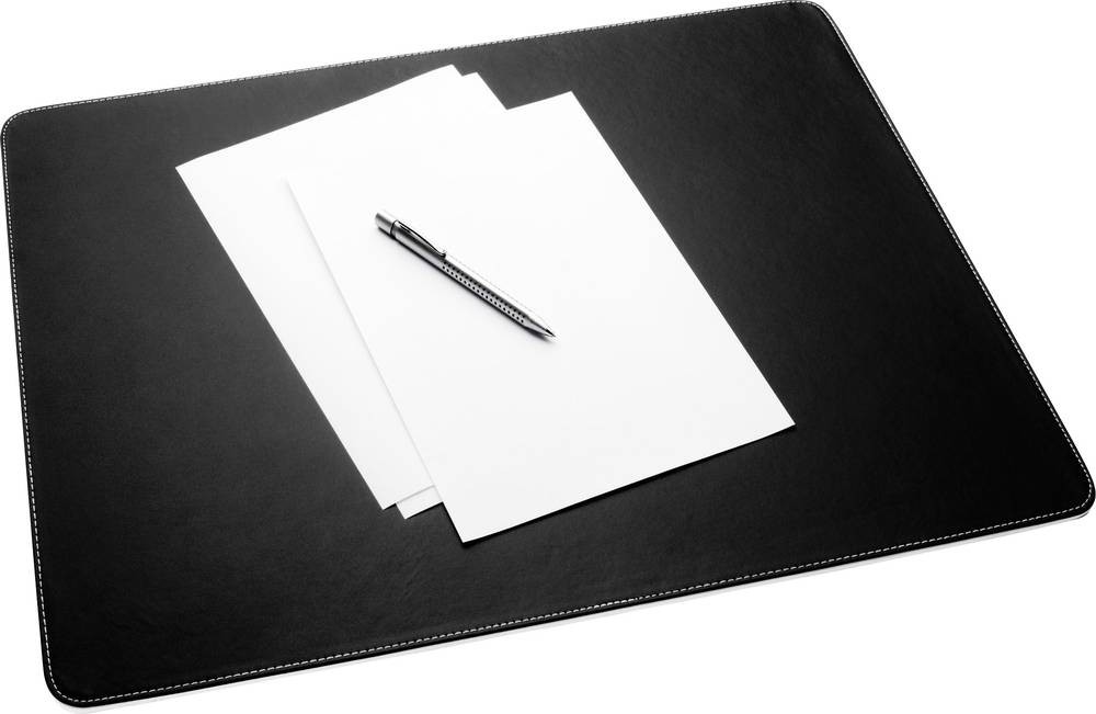 Sigel eyestyle desk pad Leather Black, White - Sigel eyestyle, Black,