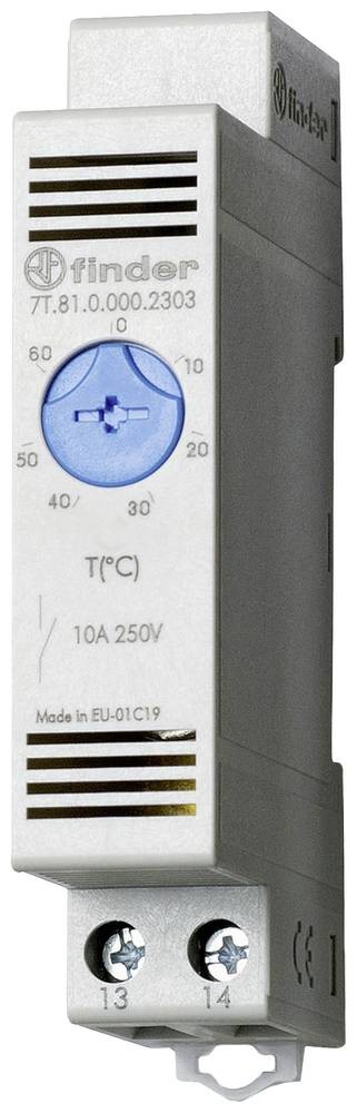 Finder SPST Thermostats, 10A - Finder SPST Thermostats, 10A