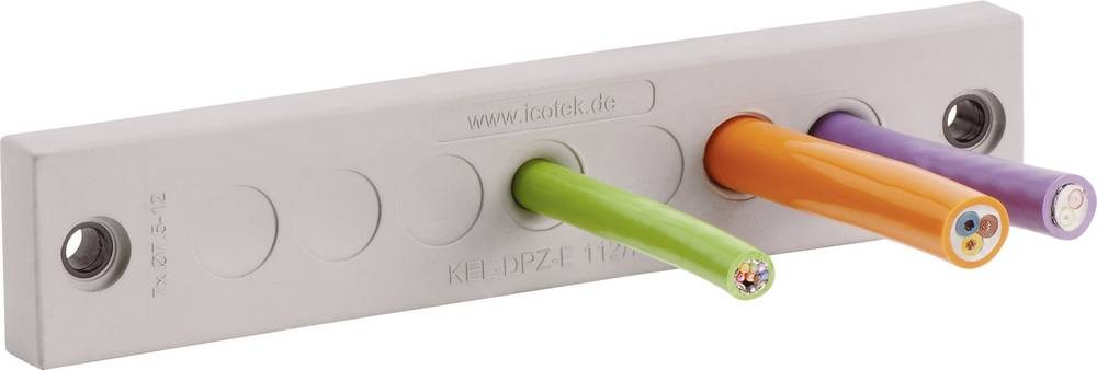Icotek KEL-DPZ-E 112/7 Kabeldurchführungsplatte Klemm-Ø (max.) 12mm