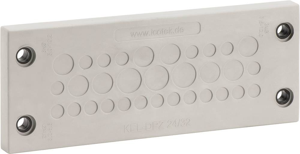Icotek KEL-DPZ 24/42 Kabeldurchführungsplatte Klemm-Ø (max.) 6.5mm