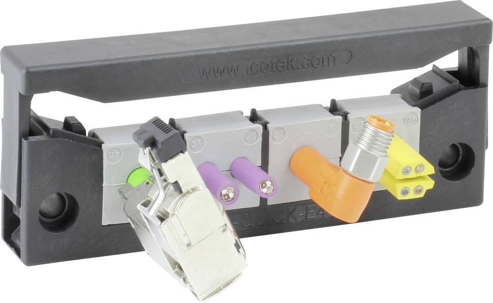 Icotek KEL-QUICK E4 Kabeleinführungsleiste Polyamid noir 1 pc(s)