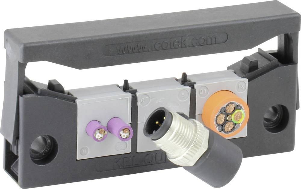 Icotek KEL-QUICK E3 Kabeleinführungsleiste Polyamid black 1 pc(s)