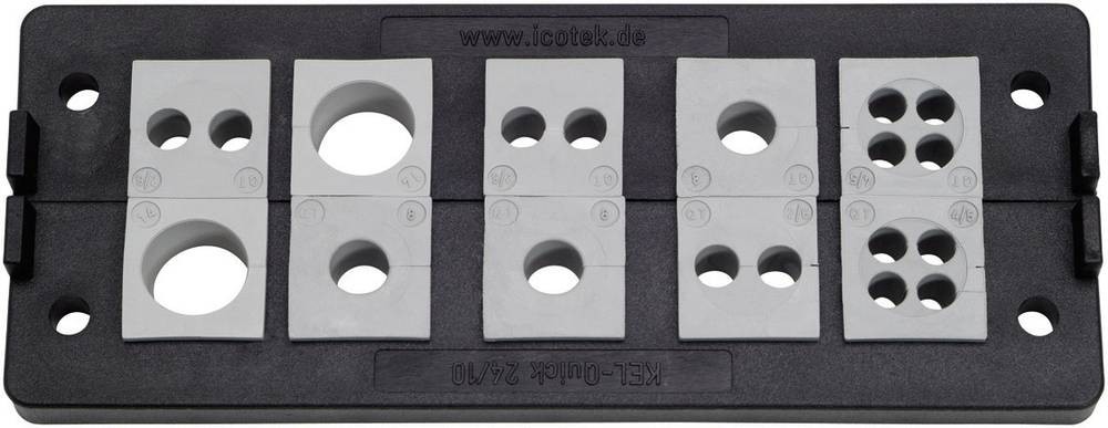Icotek KEL-Quick 24/10 Kabeleinführungsleiste Polyamid noir 1 pc(s)