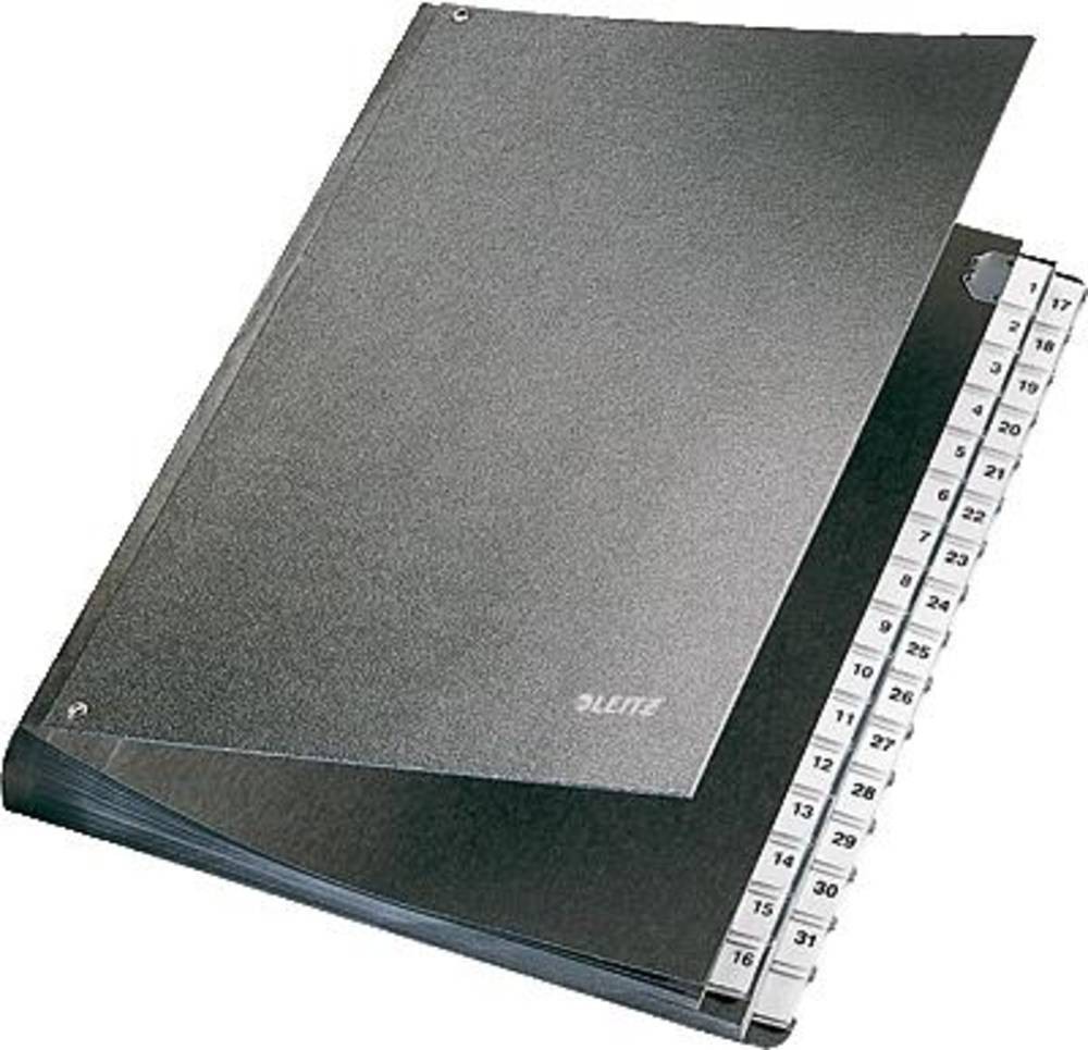 Leitz 58310095 separador Negro Caja de cartón A4 - Leitz 58310095,