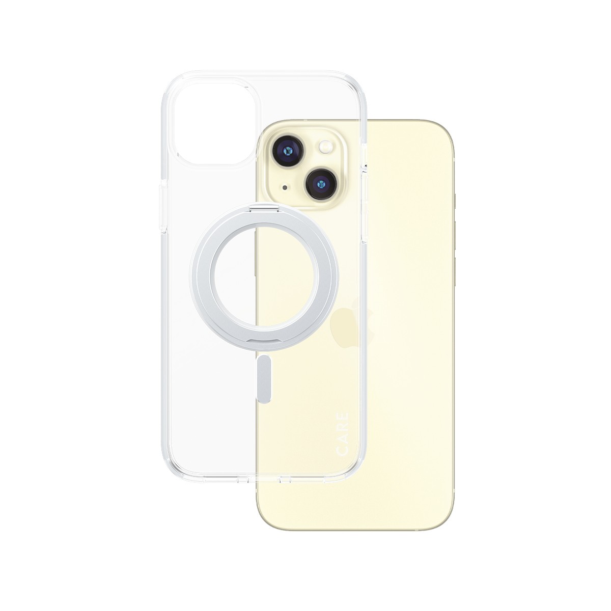 PanzerGlass CARE by Case Transparent w. Silver Kickstand &
