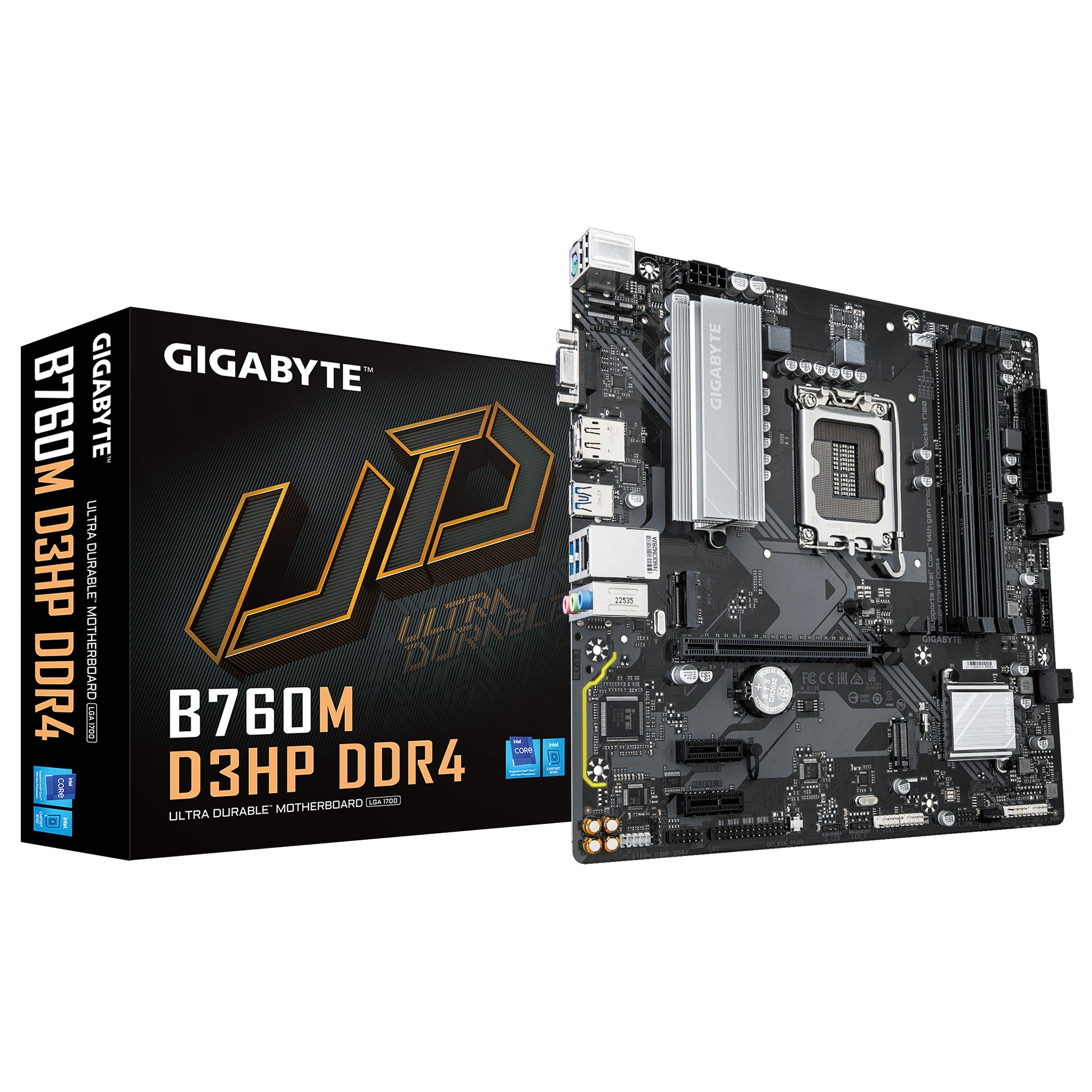 GIGABYTE B760M D3HP DDR4 Motherboard - Supports Intel Core 14th Gen