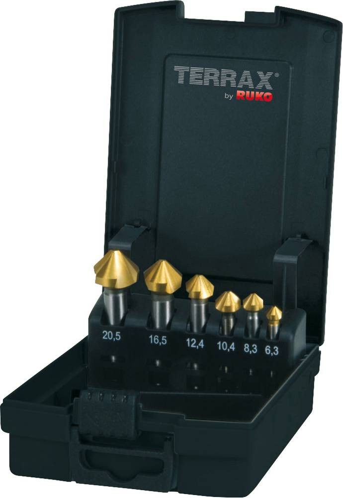 RUKO A102152TRO Kegelsenker-Set 6.3 mm, 8.3 mm, 10.4 mm, 12.4 mm, 16.