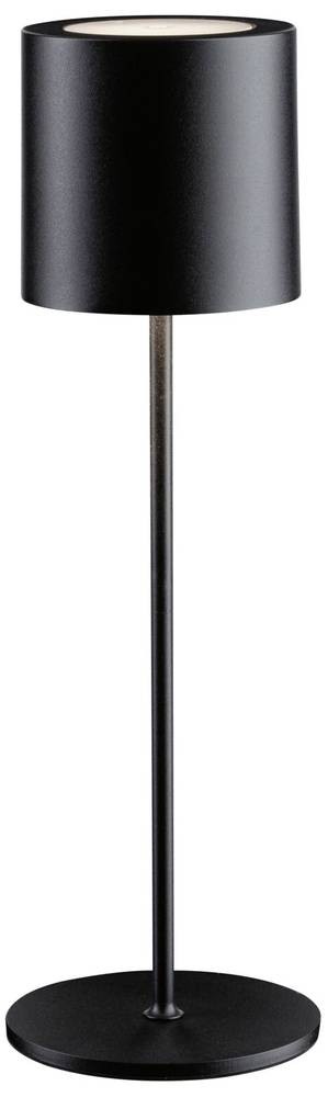 Paulmann 76998 Tuni LED-Akku-Tischlampe 2.8W Warm bianco nero (matt)