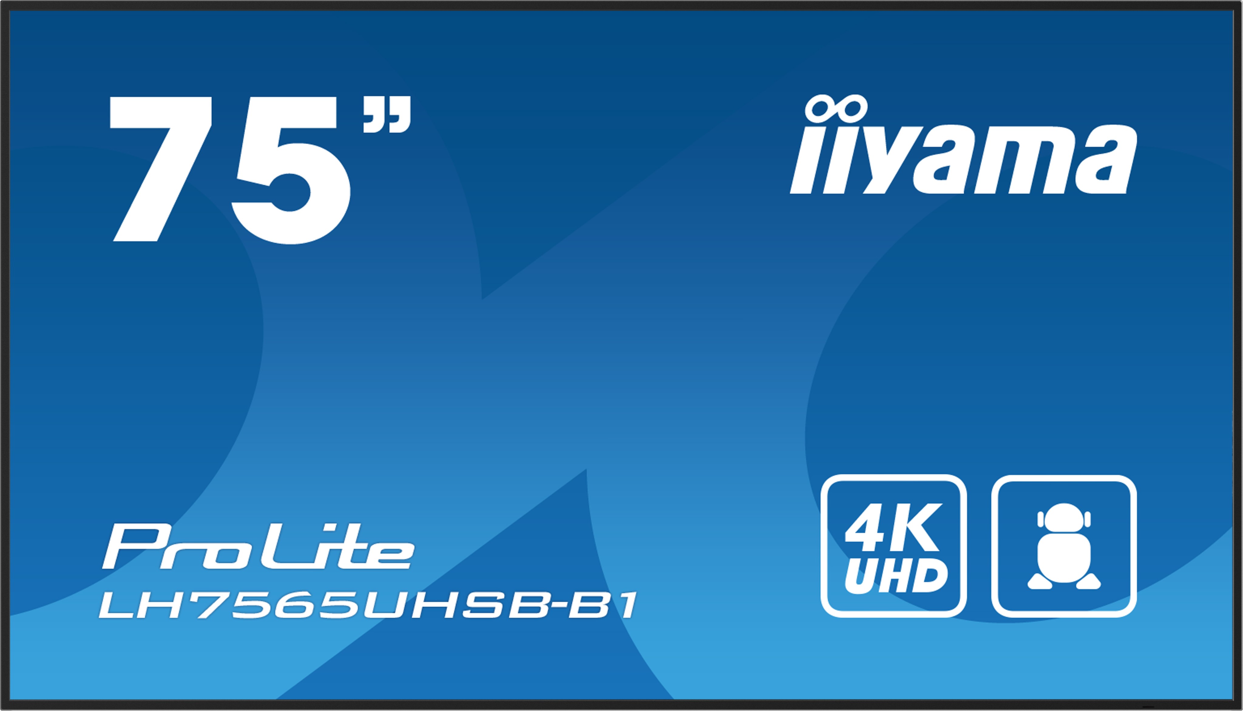 iiyama LH7565UHSB-B1 Écran d'affichage dynamique En forme de kiosk