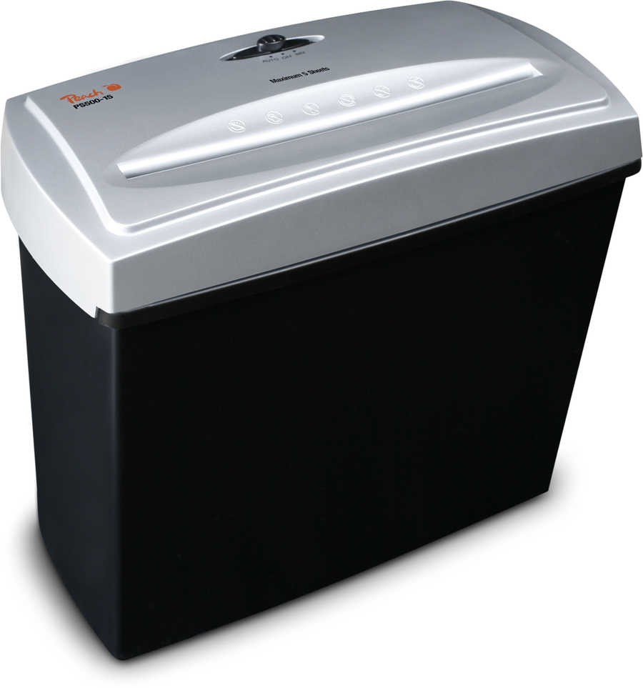 Peach PS500-15 paper shredder Cross shredding 74 dB 21 cm Black -
