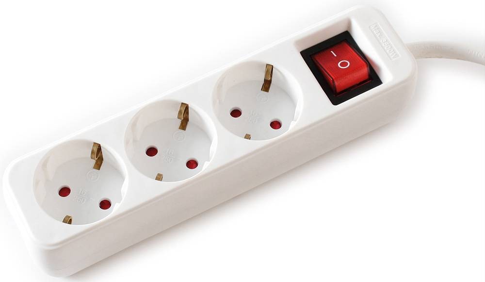 Value 19.99.1079 power strip with Schalter white Schutzkontakt 1 St.