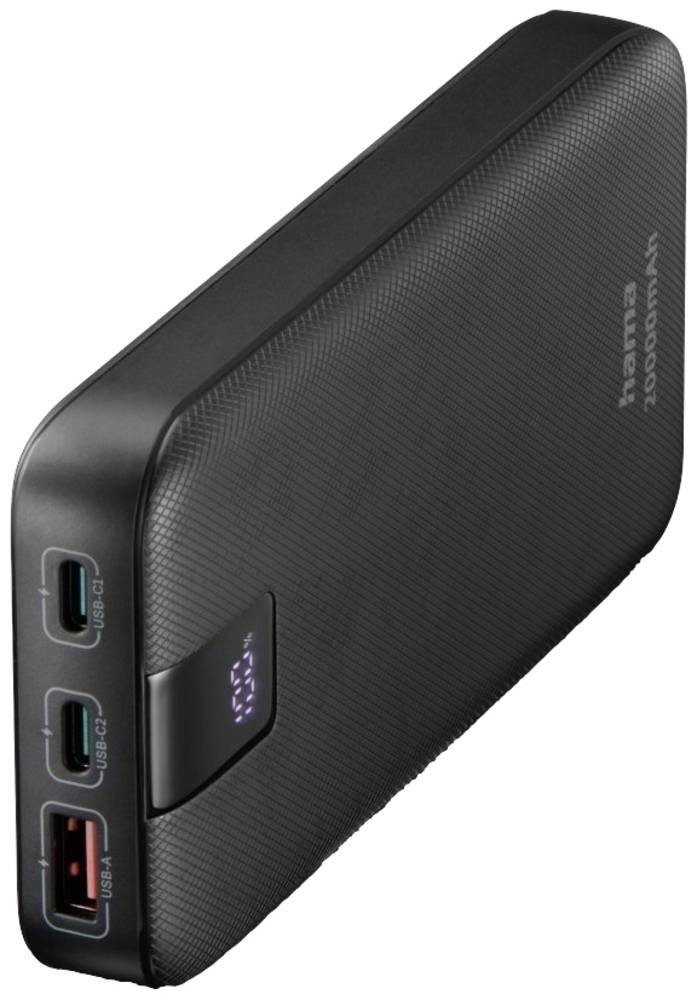 Hama PD 20 Power Pack 20000 mAh, Outputs: 2x USB-C, USB-A, Fast