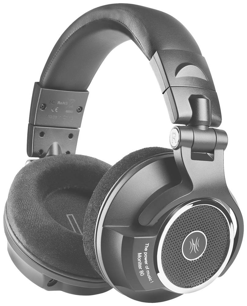 OneOdio Monitor 80 Over Ear Kopfhörer kabelgebunden Stereo Schwarz