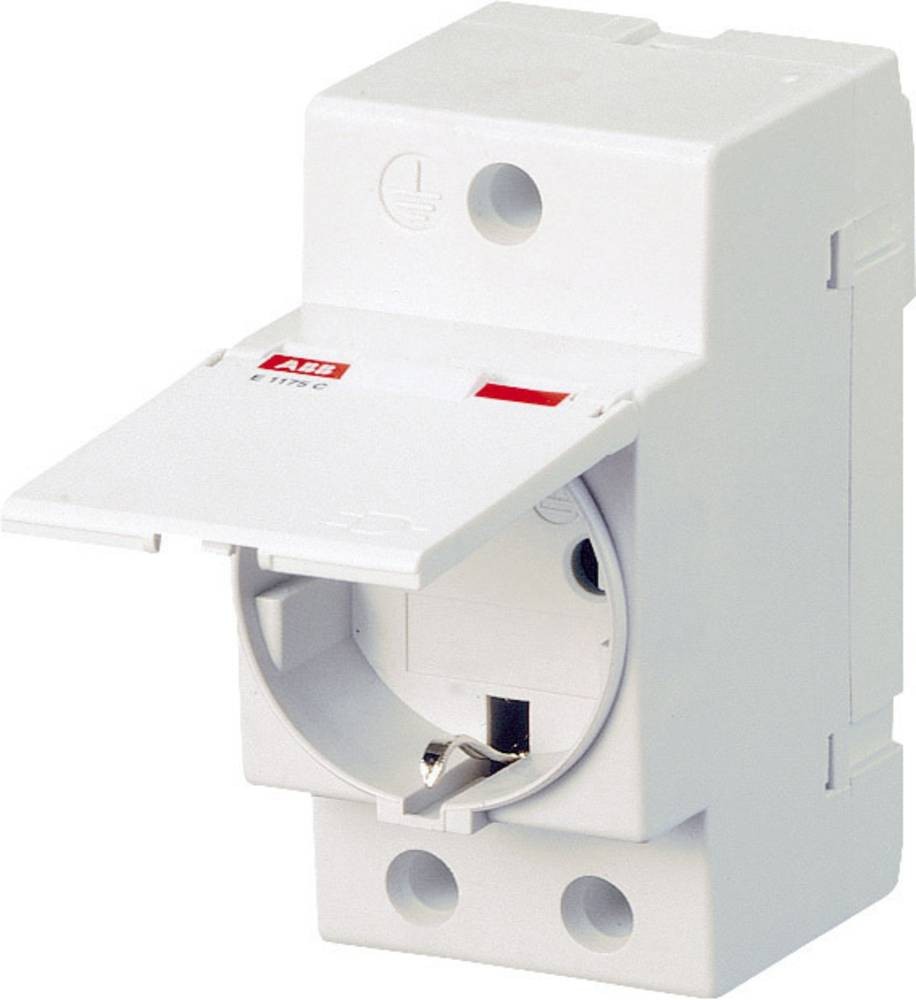 ABB Hutschienen-Steckdose con Klappdeckel M1175C gris