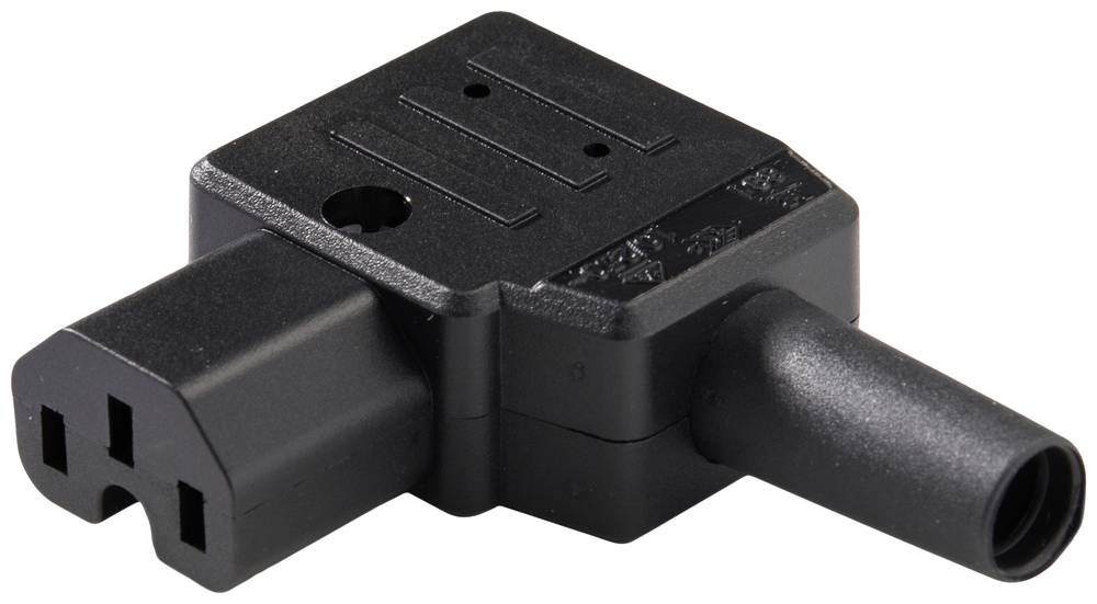 Martin Kaiser 891/sw Warmgeräte-Steckverbinder Stecker, gewinkelt