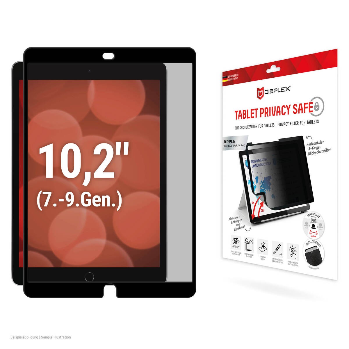 E.V.I. DISPLEX Tablet Privacy Safe iPad 10,2" (7/8/9 Gen) - Passend f