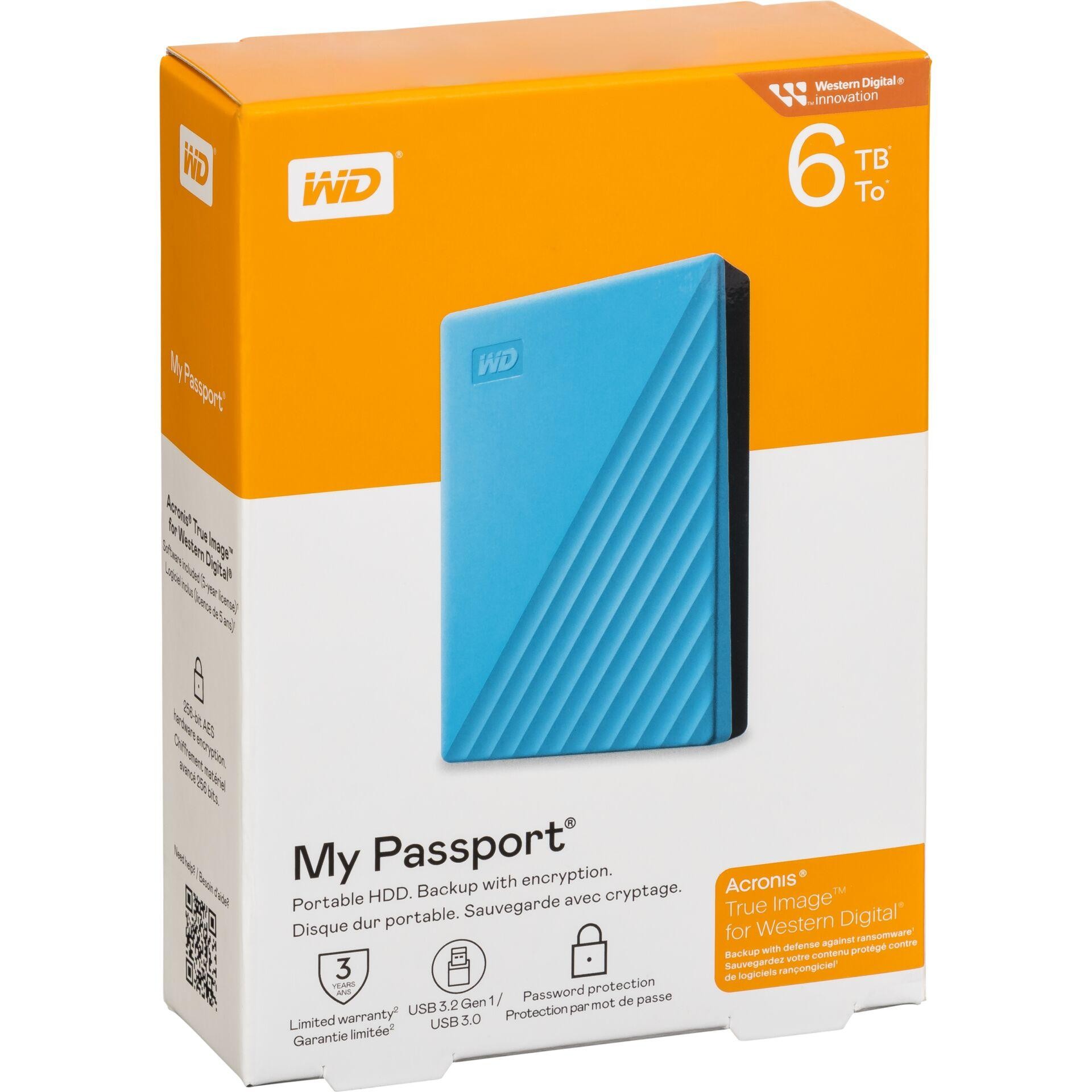 Western Digital WDBR9S0060BBL-WESN external hard drive 6 TB Micro-USB