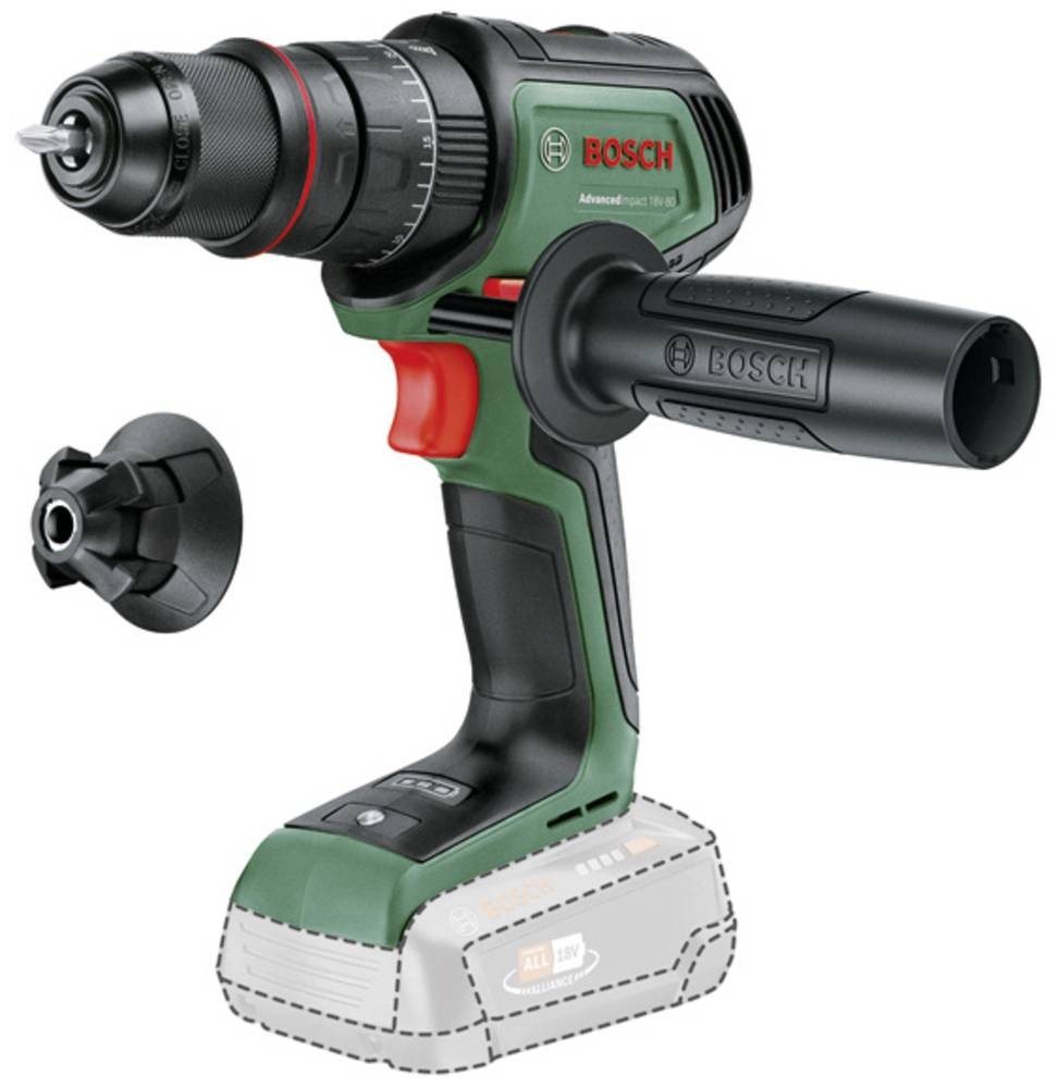 Bosch AdvancedImpact 18V-80 QuickSnap 1950 RPM Keyless 890 g Black,