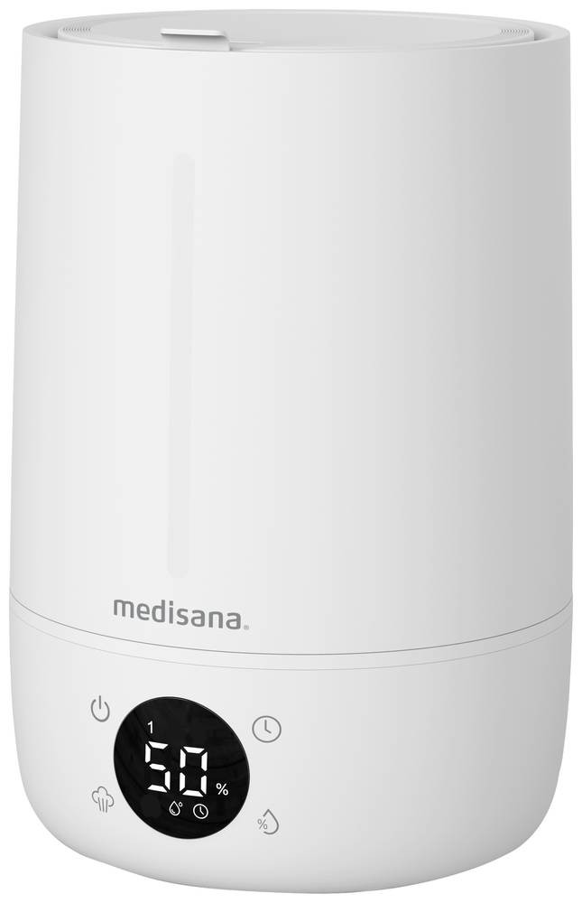 Medisana AH 663 umidificatore Ultrasonico 4,5 L Nero, Bianco 25 W -