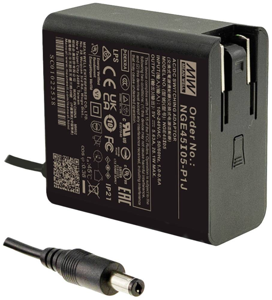 MEAN WELL NGE45I24-P1J home charger, Festspannung 45.1W
