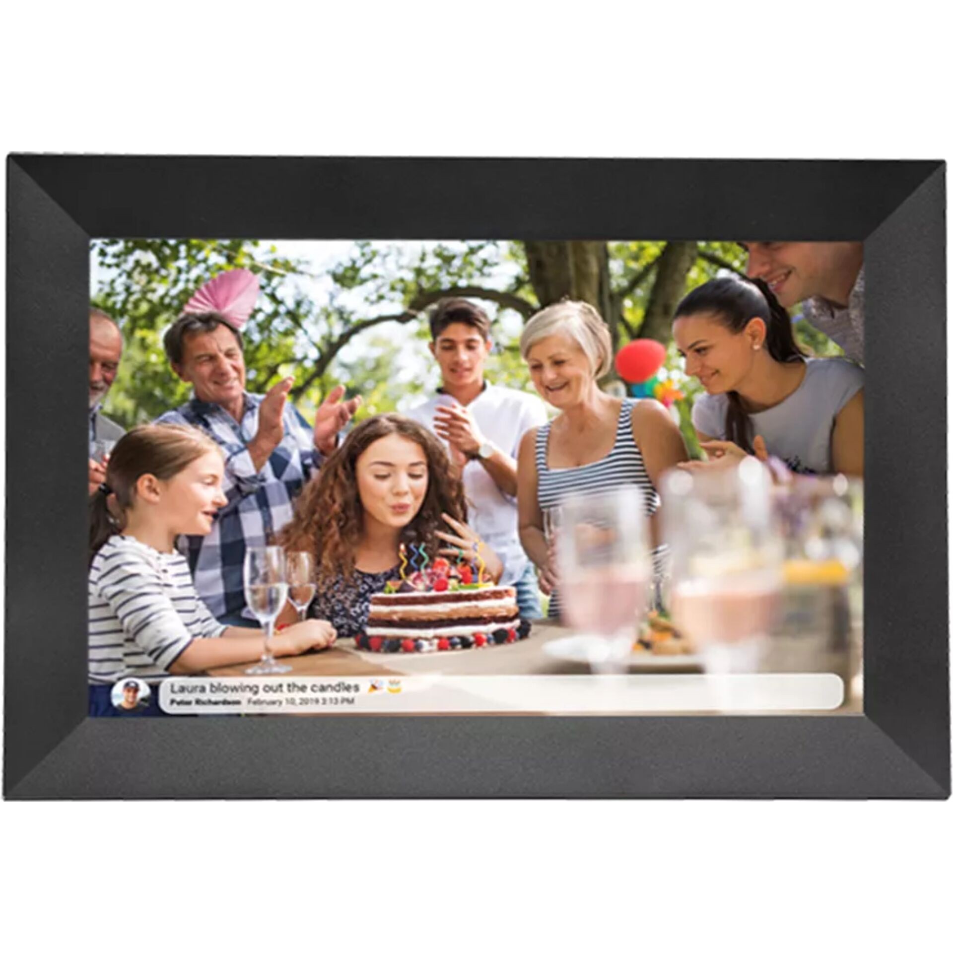Denver PFF-1024BMK2 digital photo frame Black 25.6 cm (10.1")