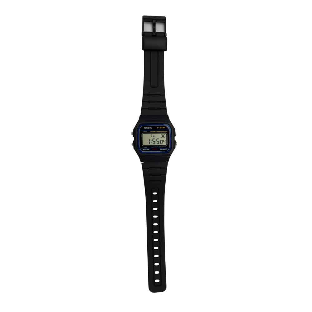 CASIO F-91W Collection Unisex Digital braceletuhr, black