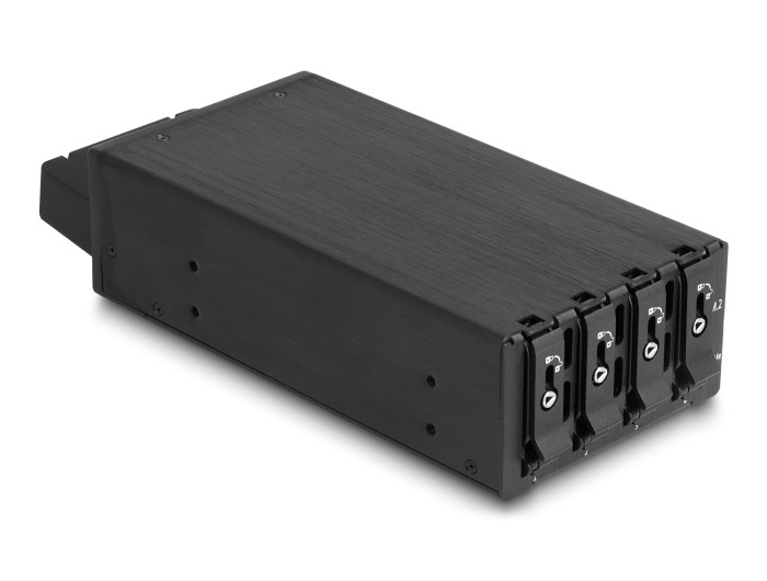 DeLOCK Estante móvil de bahía delgada para 4 x SSD M.2 NVMe con