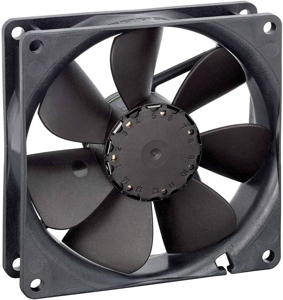 EBM Papst 3412 NG Axialventilateur 12 V/DC 82 m³/h (L x B x H) 25.4