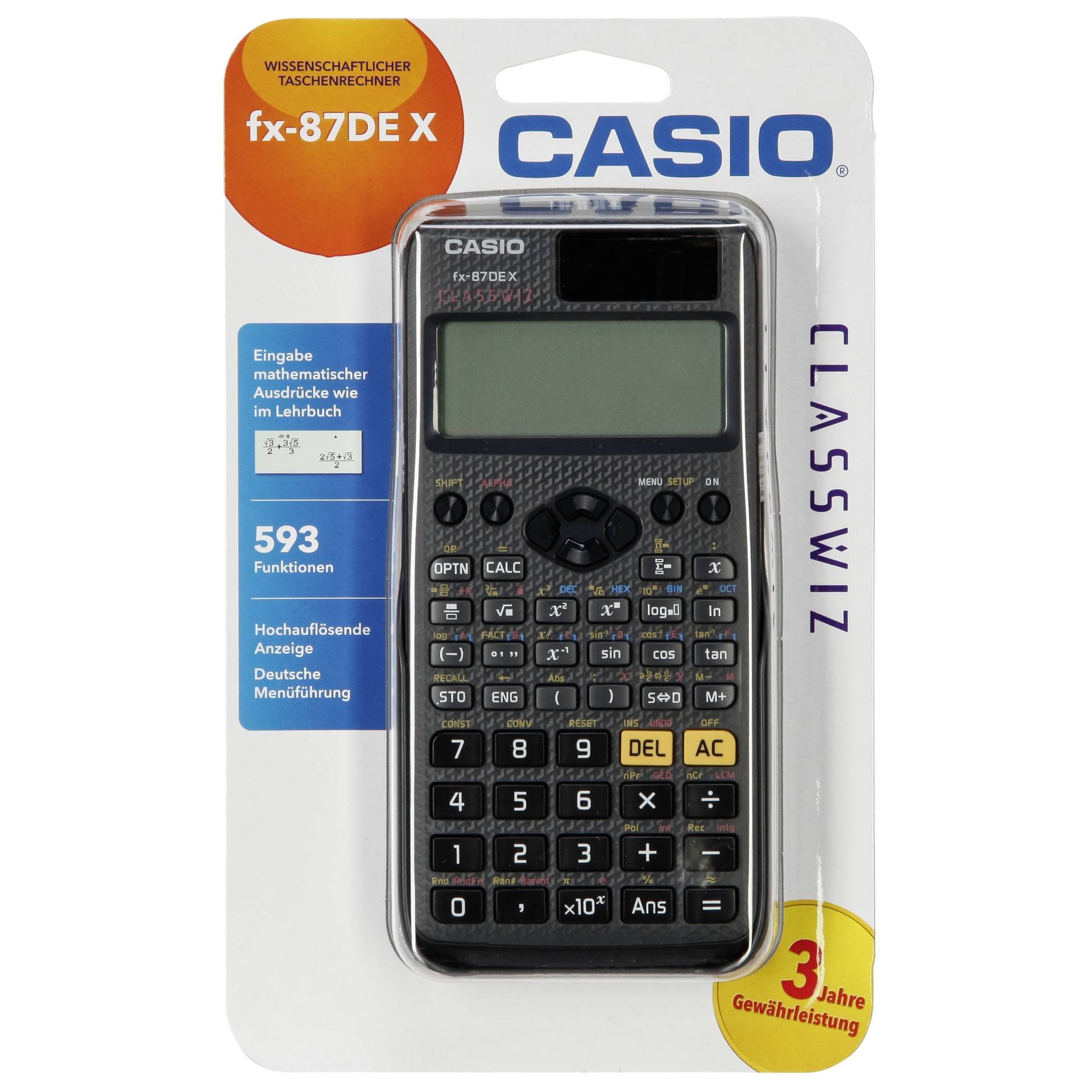 Casio FX-87DE X calculator Pocket Scientific Black - Casio FX-87DE X,