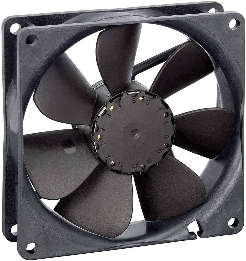 ebm-papst 3414N Computer case Fan 9.2 cm Black - ebm-papst 3414N, Fan,