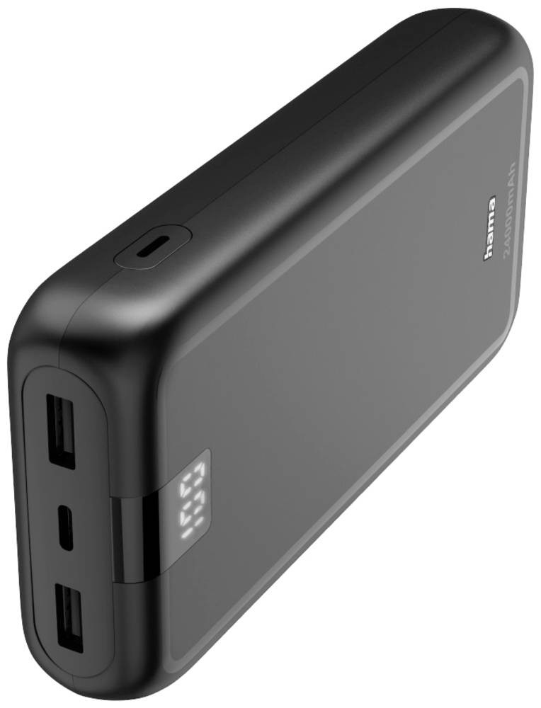 Hama Powerbank 24000 mAh Fast Charge LiPo Anthrazit