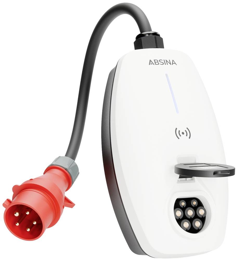 Absina Wallbox Typ 2 Mode 3 16A 11kW App, RFID