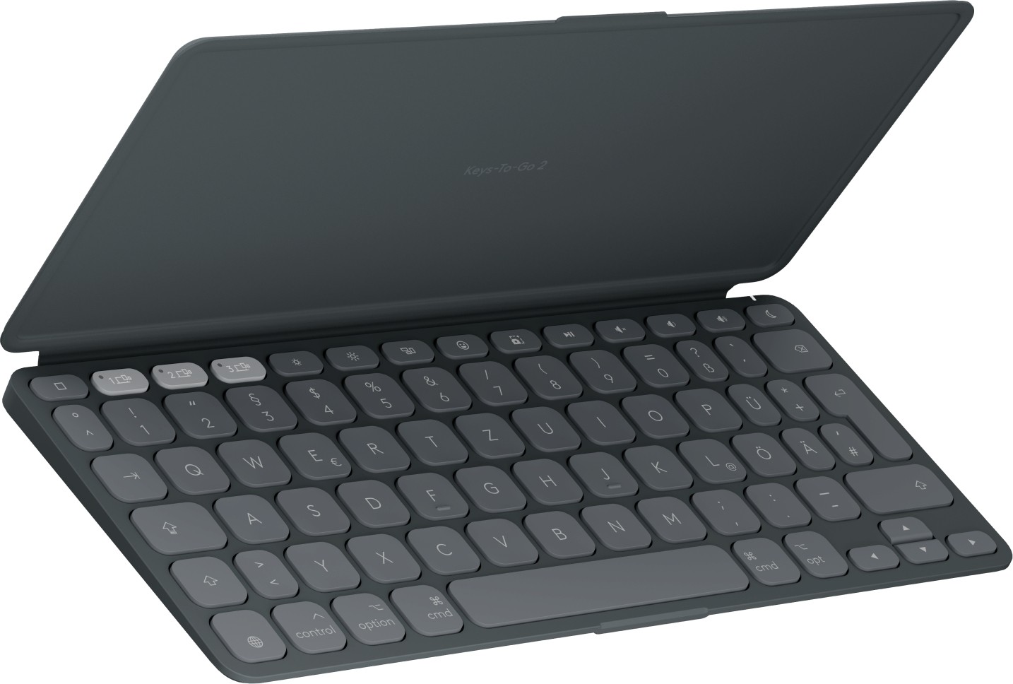 Logitech Keys-To-Go 2 Tastatur für iPad QWERTZ-Layout, graphit