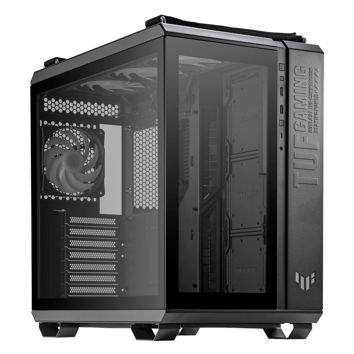 ASUS TUF Gaming GT502 PLUS Midi Tower Black - ASUS TUF Gaming GT502
