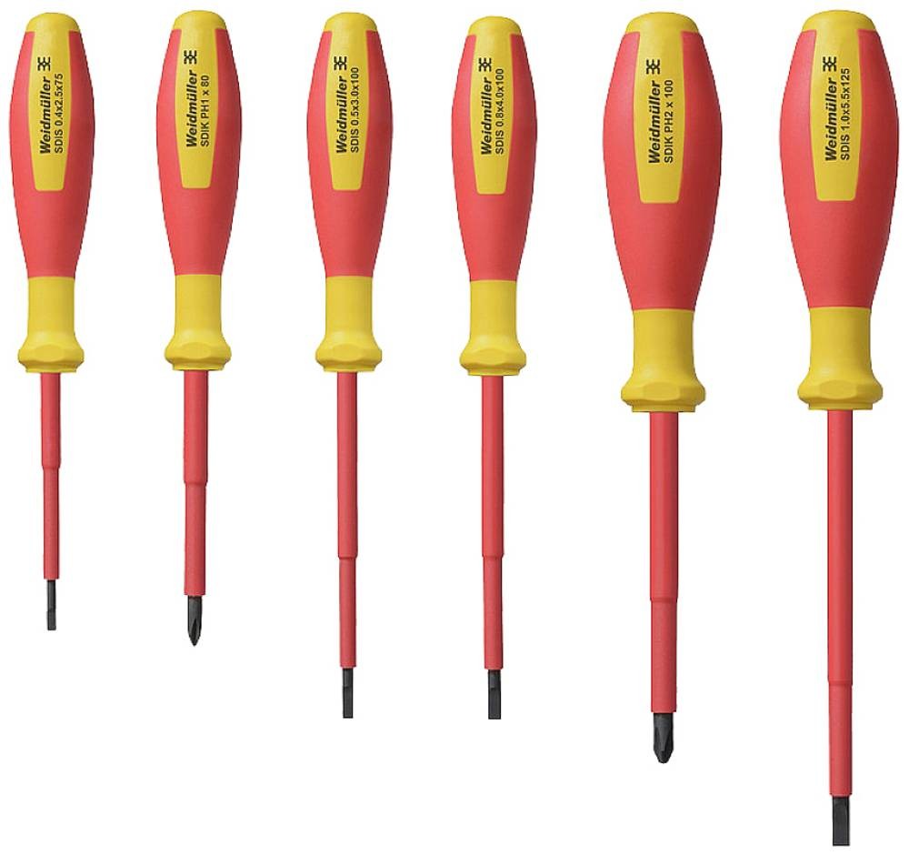 Weidmüller SDI SET S2.5-5.5/PH1/2 VDE Schraubendreher-Set Schlitz,