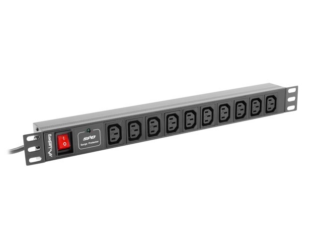Lanberg PDU-10I-0200-IEC-BK power distribution unit (PDU) 10 AC