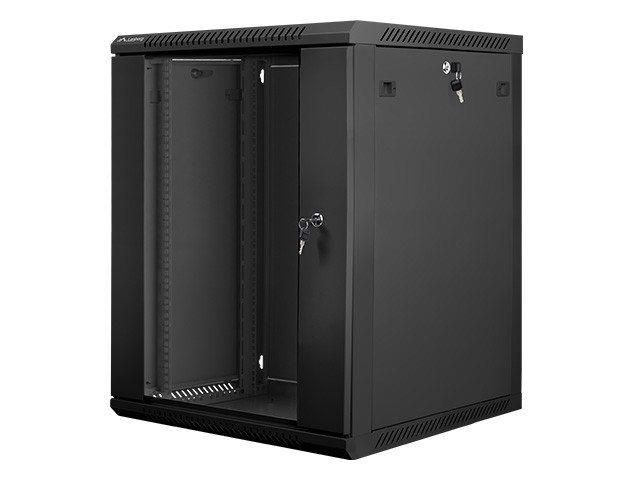 Lanberg WF01-6615-10B étagère 15U Rack monté sur le mur Noir -