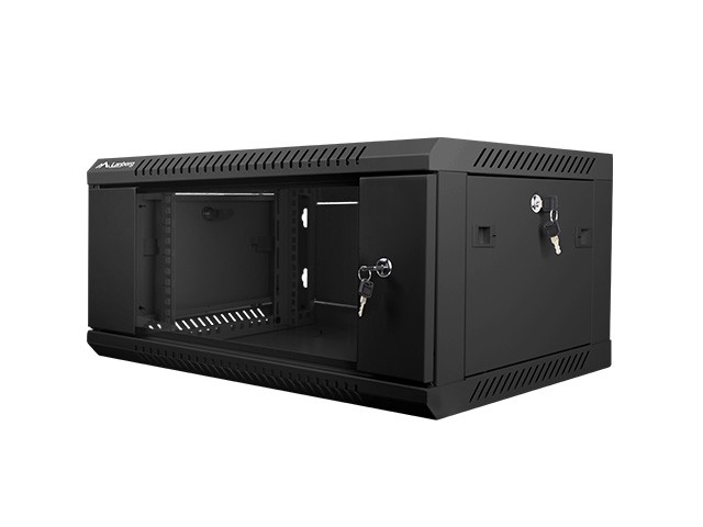 Lanberg WF01-6404-10B rack cabinet 4U Wall mounted rack Black -