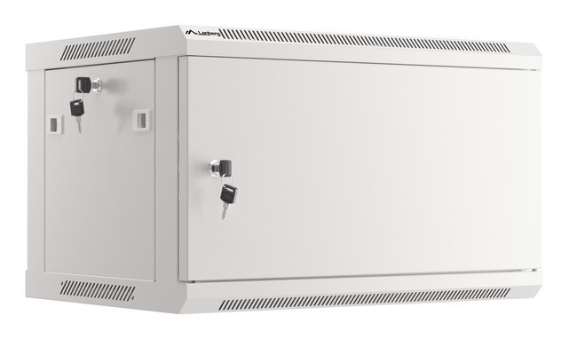 LANBERG 19" 6U 600x450 Wandgehäuse Metalltür (FlatPack) gr