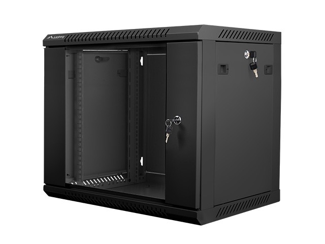 Lanberg WF01-6409-10B rack cabinet 9U Wall mounted rack Black -