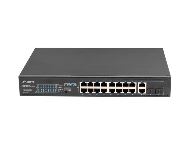 Lanberg RSFE-16P-2C-250 switch di rete Non gestito Gigabit Ethernet (
