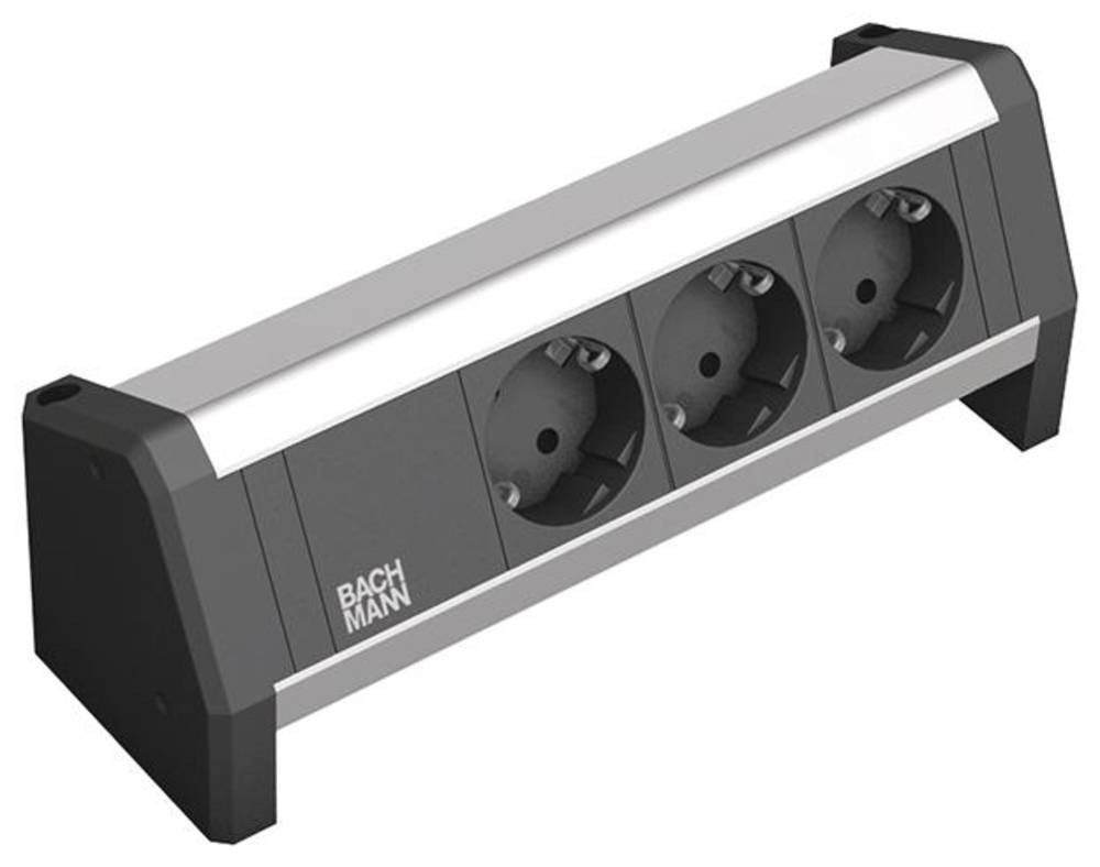 Bachmann 902.0048 power strip without Schalter black, Aluminium