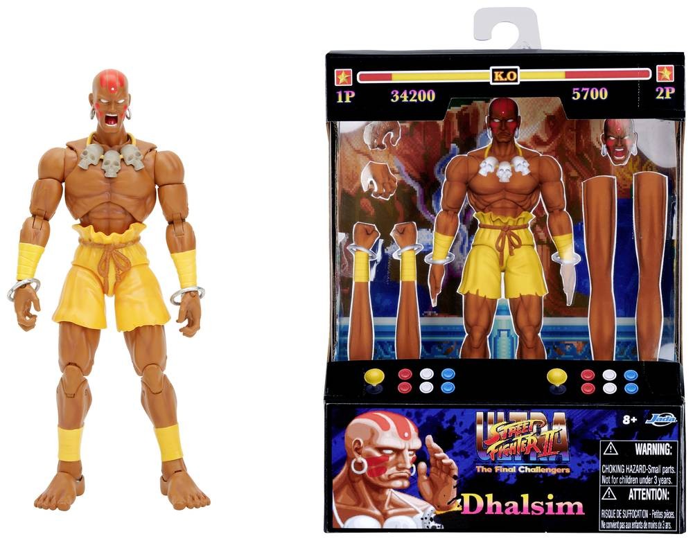 Smoby Sf Fig Art. 15Cm + Accs Dhalsim - Smoby Sf Fig Art. 15Cm + Accs