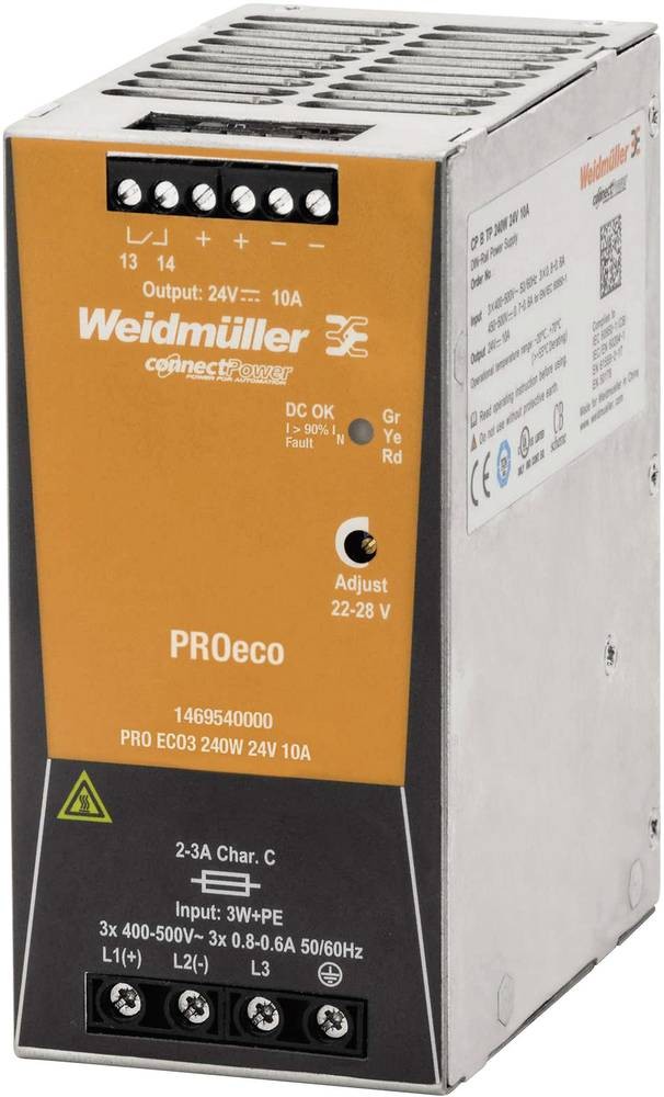 Weidmüller 1469540000 Hutschienen-fuente de alimentación (DIN-Rail)