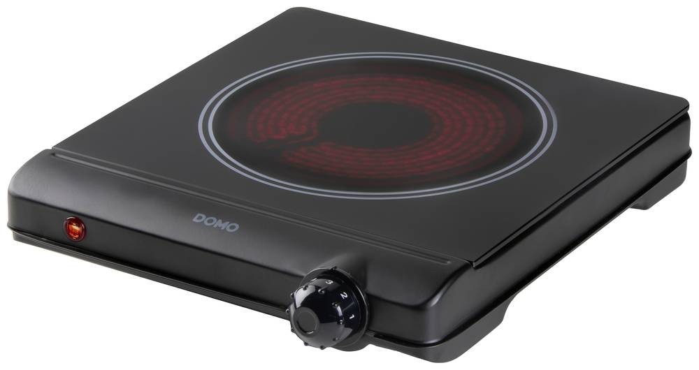 Domo DO30111KP Black Countertop 25.3 cm Ceramic hob 1 zone(s) - Domo