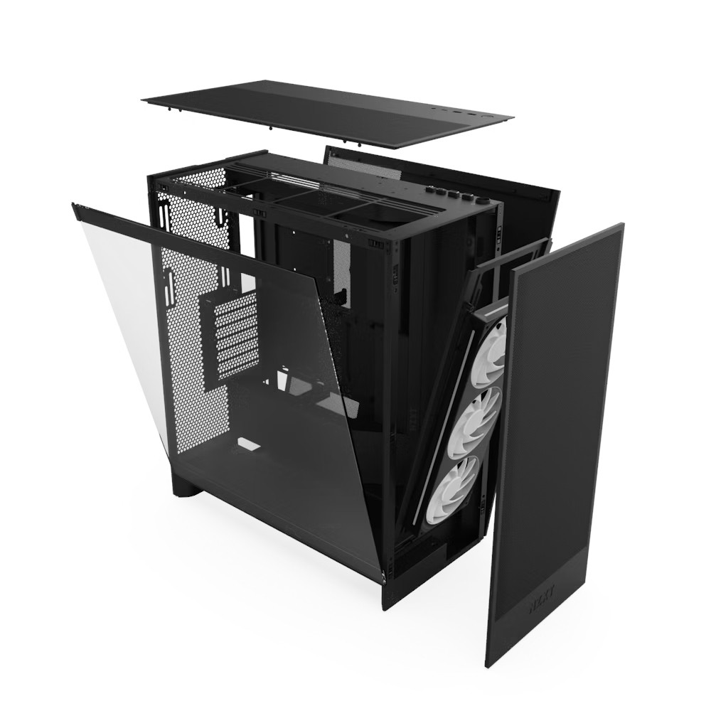 NZXT H7 Flow RGB Midi Tower Nero - NZXT H7 Flow RGB, Midi Tower, PC,