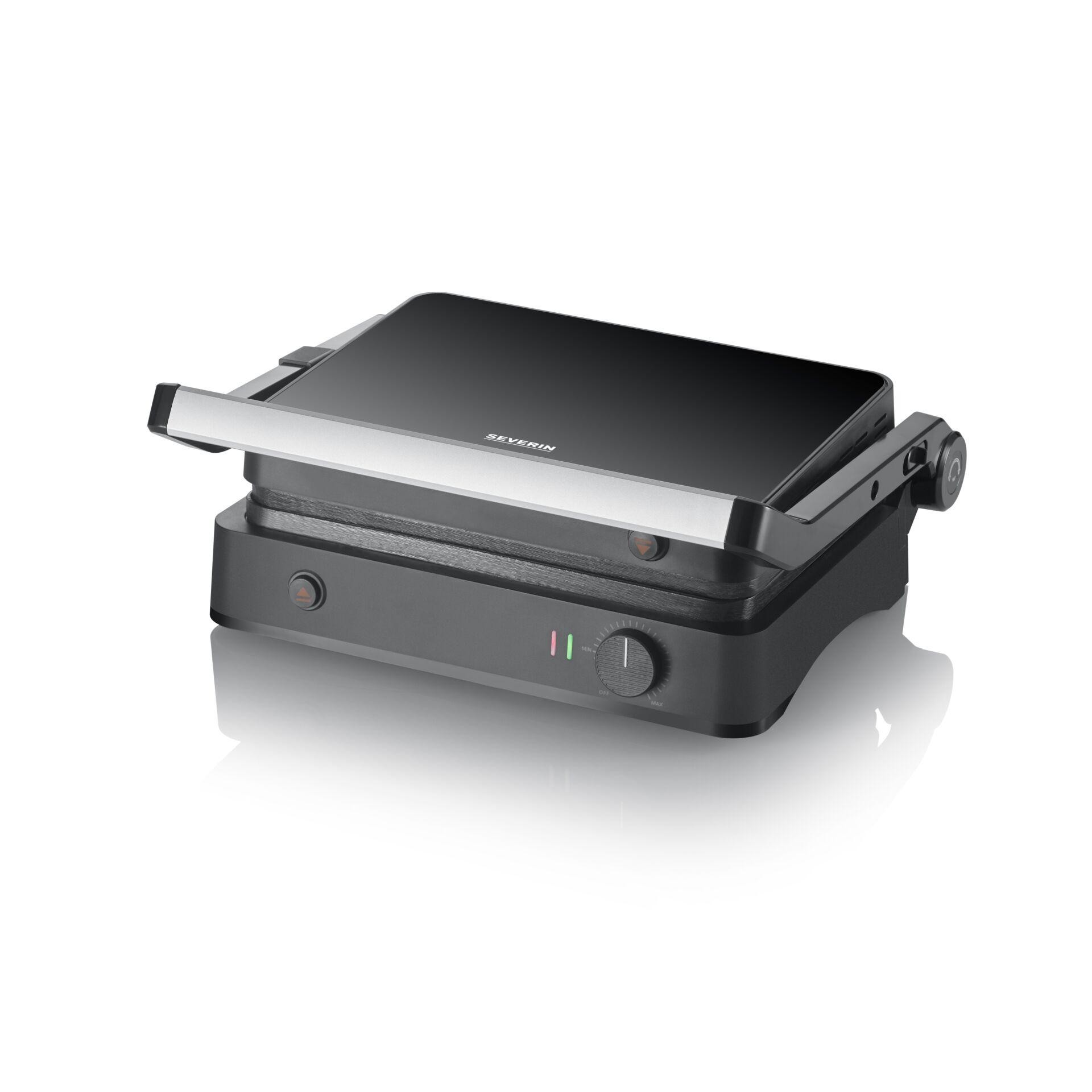 Severin KG 2398 contact grill - Severin KG 2398, Black, White, Rotary,